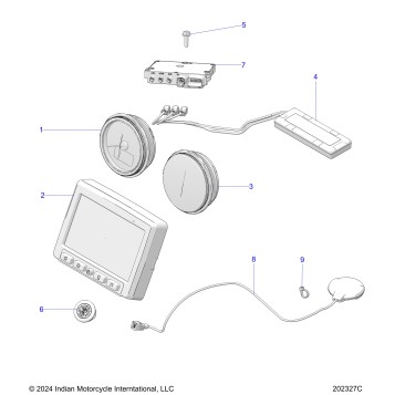 ELECTRICAL, INSTRUMENT CLUSTER - N25LDESS ALL OPTIONS (202327C)