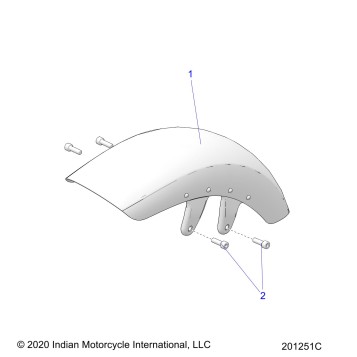 BODY, FENDER, FRONT - N24DLBAG/DLCAG ALL OPTIONS (201251C)