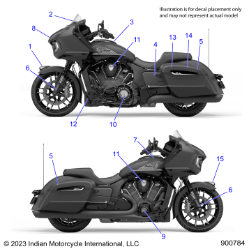 BODY, DECALS/EMBLEMS - N24LCCRR/LCKRR ALL OPTIONS (900784)