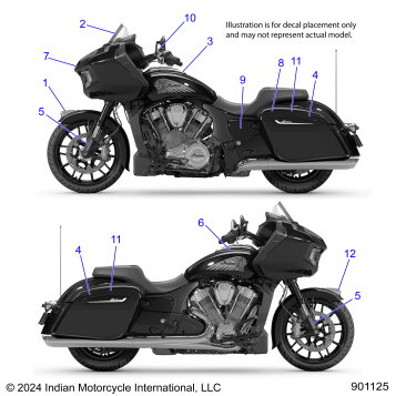 BODY, DECALS/EMBLEMS - N25LCBRR ALL OPTIONS (901125)