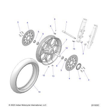 WHEEL, FRONT - N24TKEBB ALL OPTIONS (201935C)