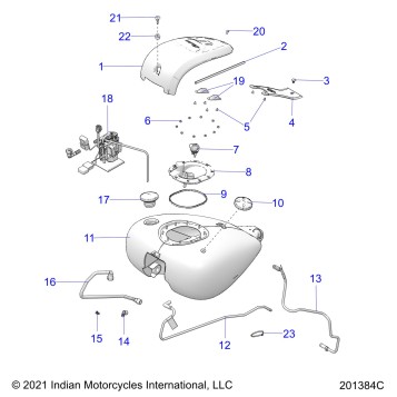 FUEL SYSTEM, FUEL TANK ASM. - N22TCBAA ALL OPTIONS (201384C)