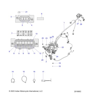ELECTRICAL, WIRE HARNESS 1 - N24THAAA ALL OPTIONS (201685C)