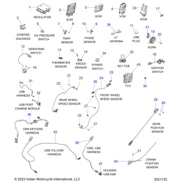 ELECTRICAL, COMPONENTS - N25SBB76/SBC76/SBD76/SBF76 (202113C)
