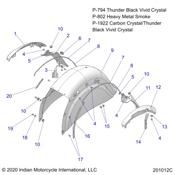 BODY, FENDER, REAR - N21TCEBB ALL OPTIONS (201012C)