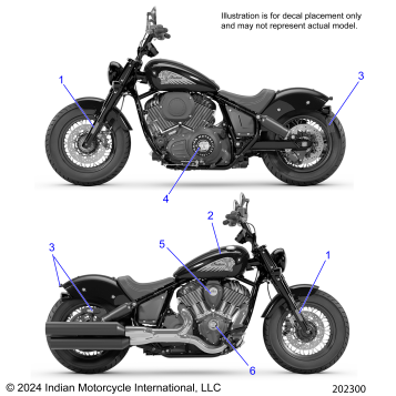 BODY, DECALS/EMBLEMS/BADGES - N25DLBAG ALL OPTIONS (202300)