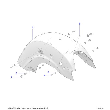 BODY, FENDER, REAR - N24LCCRR/LCKRR ALL OPTIONS (201712C)