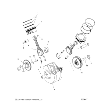 ENGINE, PISTON and CRANKSHAFT - N20MTA11/MTB11 ALL OPTIONS (200647)