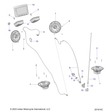 ELECTRICAL, AUDIO SYSTEM, PREMIUM - N24LCKRR ALL OPTIONS (201914C)