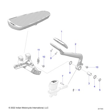 BRAKES, BRAKE PEDAL - N24TRABB/TRPBB ALL OPTIONS (201793C)