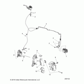BRAKES, FRONT ASM., W/ABS - N17MSA11 (200132)