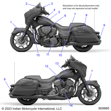 BODY, EMBLEMS/DECALS - N23TCEBB ALL OPTIONS (900685)