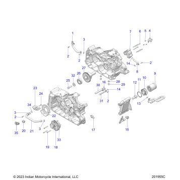 ENGINE, OIL SYSTEM - N24RZU122/FZU22 (201955C)