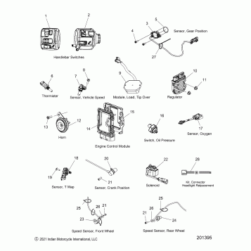 ELECTRICAL, COMPONENTS - N22MSA11/MSB11 ALL OPTIONS  (201395)