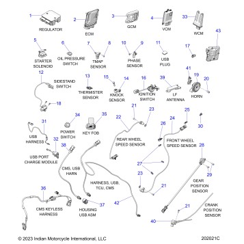 ELECTRICAL, COMPONENTS - N25SSB76/SSC76/SSD76/SSF76 (202021C)