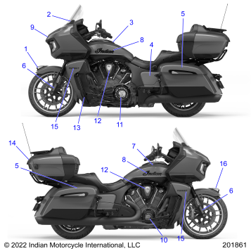 BODY, DECALS/EMBLEMS - N23LDDRR/LDFRR ALL OPTIONS (201861)