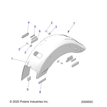 BODY, FENDER, REAR - N22MSA11/MSB11 ALL OPTIONS (200954C)