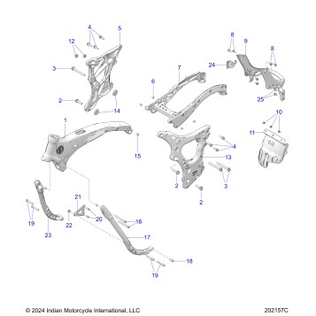 CHASSIS, FRAME ASM. - N25TCBAA ALL OPTIONS (202157C)