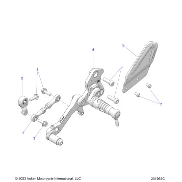 DRIVE TRAIN, SHIFT PEDAL AND LINKAGE - N24RZV22/FZV22 (201953C)