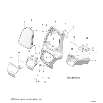 BODY, FAIRING ASM 3 - N22LCBRR ALL OPTIONS (201202C)