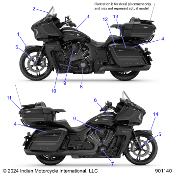 BODY, DECALS/EMBLEMS - N25LDESS ALL OPTIONS (901140)