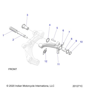 BRAKES, BRAKE PEDAL - N22DMABH/DMDBH ALL OPTIONS (201271C)