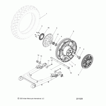 WHEEL, REAR - N21MTA00/MTB00 ALL OPTIONS (201028)
