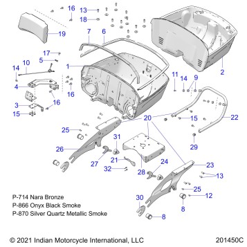 BODY, TRUNK BASE MOUNTING ASM. - N22TKDBB ALL OPTIONS (201450C)