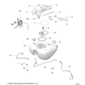 FUEL SYSTEM, FUEL TANK ASM. - N24THAAA ALL OPTIONS (201690C)