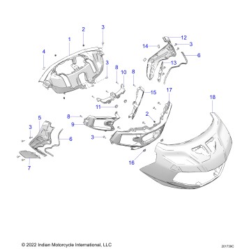 BODY, FAIRING ASM 1 - N24LCERR ALL OPTIONS (201739C)