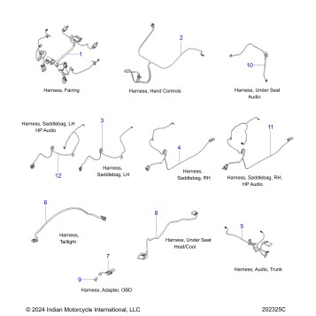 ELECTRICAL, WIRE HARNESS 2 - N25TRABB/TRPBB ALL OPTIONS (202325C)