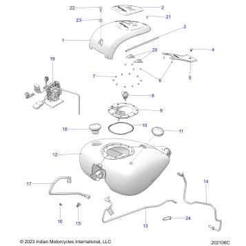 FUEL SYSTEM, FUEL TANK ASM. - N24TCABB/TCPBB ALL OPTIONS (202106C)