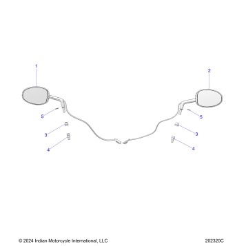BODY, MIRRORS, BLIND SPOT DETECTION (CHINA MODELS ONLY) - N25LFLRR ALL OPTIONS (202320C)