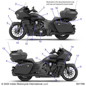 BODY, DECALS/EMBLEMS - N26LDRRR ALL OPTIONS (901768)