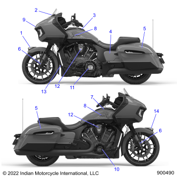 BODY, DECALS/EMBLEMS - N23LCCRR ALL OPTIONS (900490)