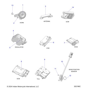 ELECTRICAL, COMPONENTS 1 - N25DLDBH/DLGBH ALL OPTIONS (202196C)
