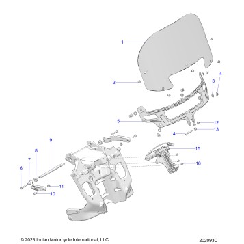BODY, WINDSHIELD - N24LDGRR/LDHRR ALL OPTIONS (202093C)