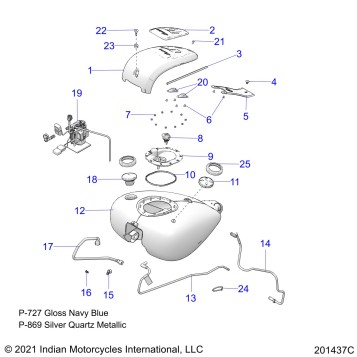 FUEL SYSTEM, FUEL TANK ASM. - N22TCABB ALL OPTIONS (201437C)