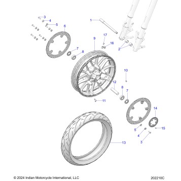 WHEEL, FRONT - N26LFRRR ALL OPTIONS (202210C)
