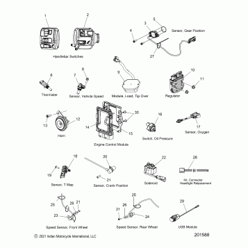 ELECTRICAL, COMPONENTS - N22MTC11/MTD11 ALL OPTIONS  (201588)