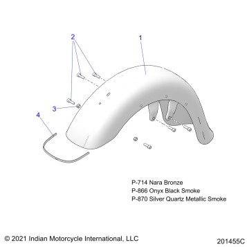 BODY, FENDER, FRONT - N22TKDBB ALL OPTIONS (201455C)