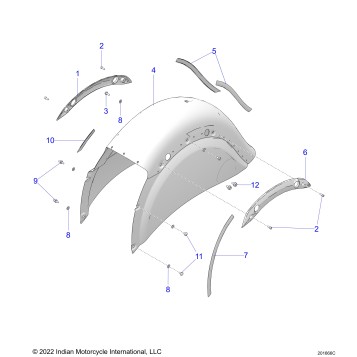 BODY, FENDER, REAR - N24TKEBB ALL OPTIONS (201666C)