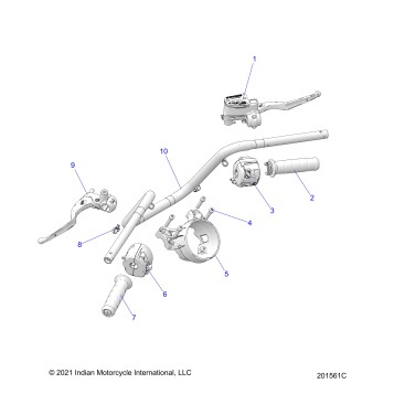 STEERING, HANDLEBAR ASSEMBLY - N22MTC00/MTD00 ALL OPTIONS (201561C)