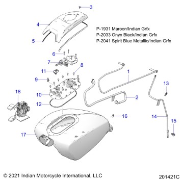 FUEL SYSTEM, FUEL TANK ASM. - N22LCARR ALL OPTIONS (201421C)