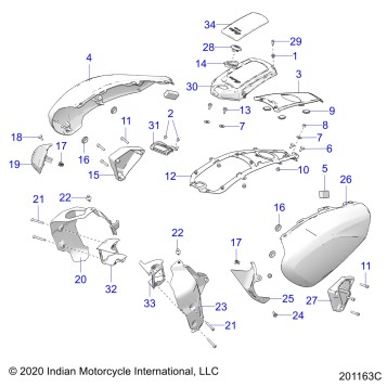 BODY, FRONT - N22RZA22/RZS25/RTE25 (201163C)