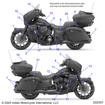 BODY, EMBLEMS/DECALS - N25TKDBB/TK9BB ALL OPTIONS (202307)