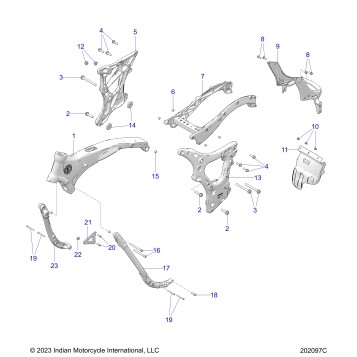 CHASSIS, FRAME ASM. - N24TCDBB/TC9BB ALL OPTIONS (202097C)