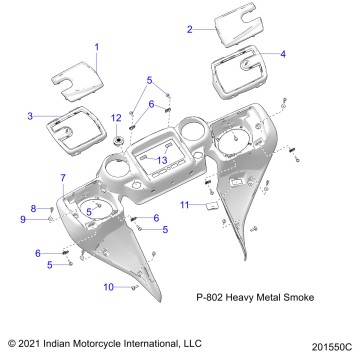 BODY, FAIRING ASM 4 - N22TCEBB ALL OPTIONS (201550C)