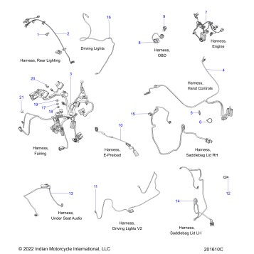ELECTRICAL, WIRE HARNESS 2 - N22LCERR ALL OPTIONS (201610C)