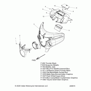 BODY, FAIRING ASM 1 - N18TRAAA/TREAA ALL OPTIONS (200915)
